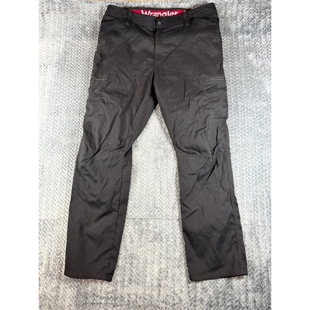 Wrangler All Terrain Cargo Pant Men 38x30 Black Adventures Outdoors Straight Fit
